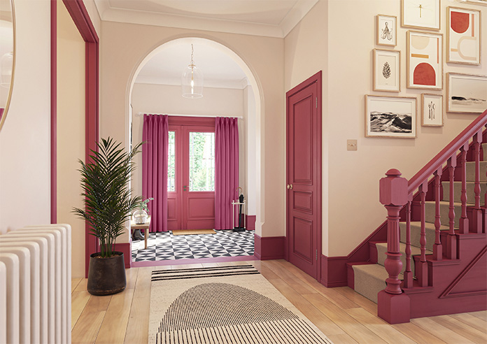 Kyoto Faux Silk, Pink Rouge - Made to Measure Curtains - Image 8